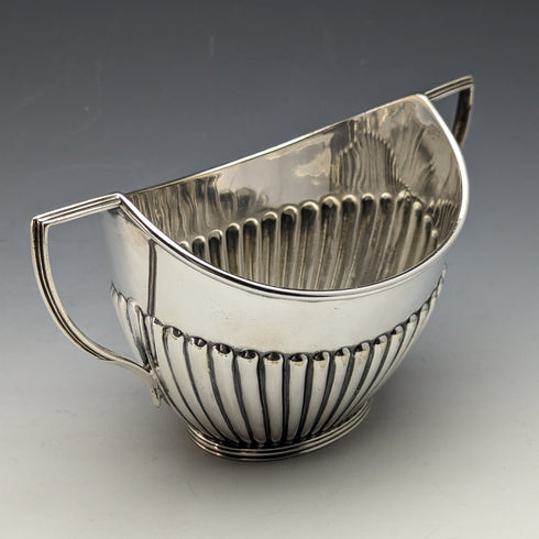 約 1905 年英國古董鍍銀糖罐和奶油罐 Mappin 和 Webb